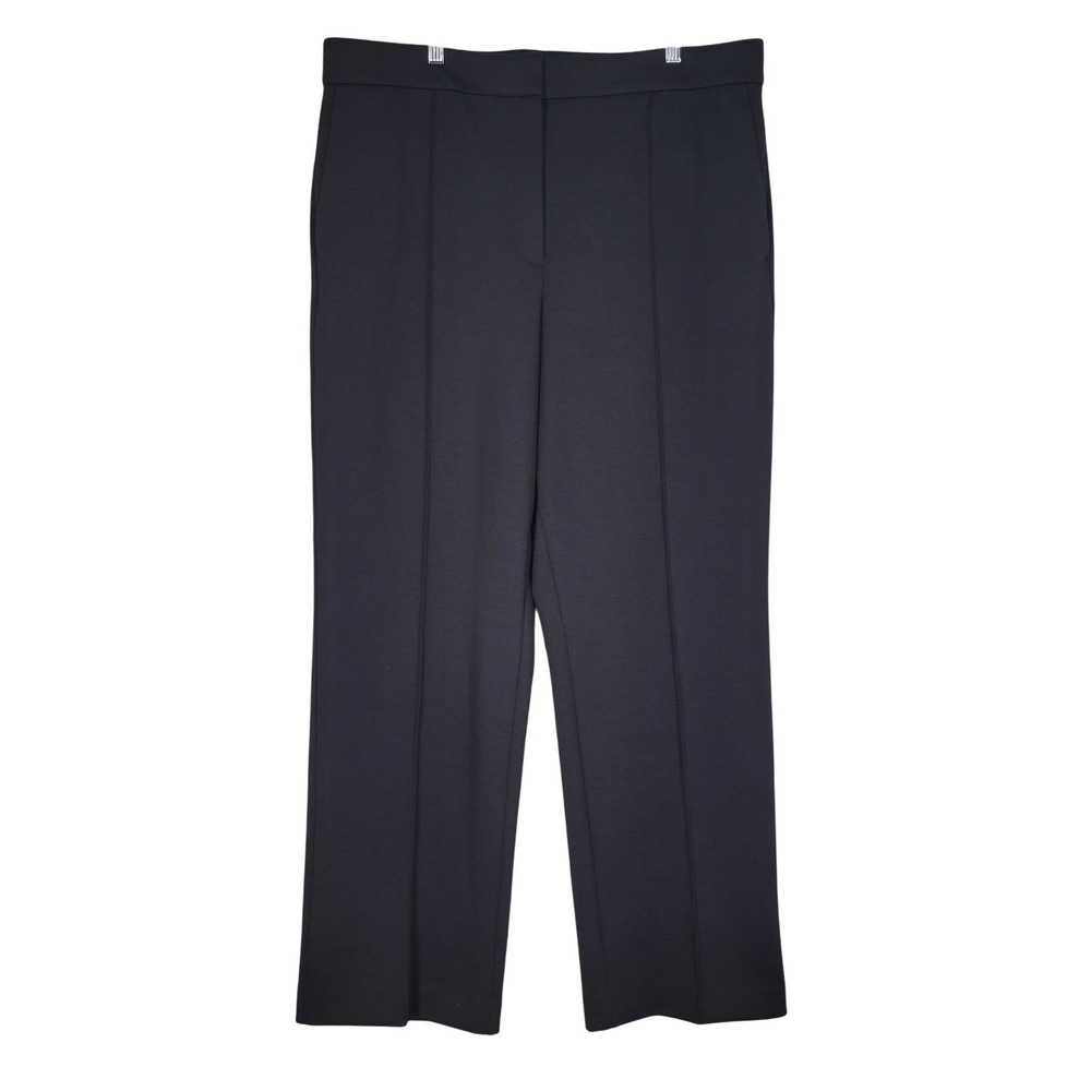 Ann Taylor The Straight Pants Women 18 Black High Rise‎ Seamed Stretch 31819916